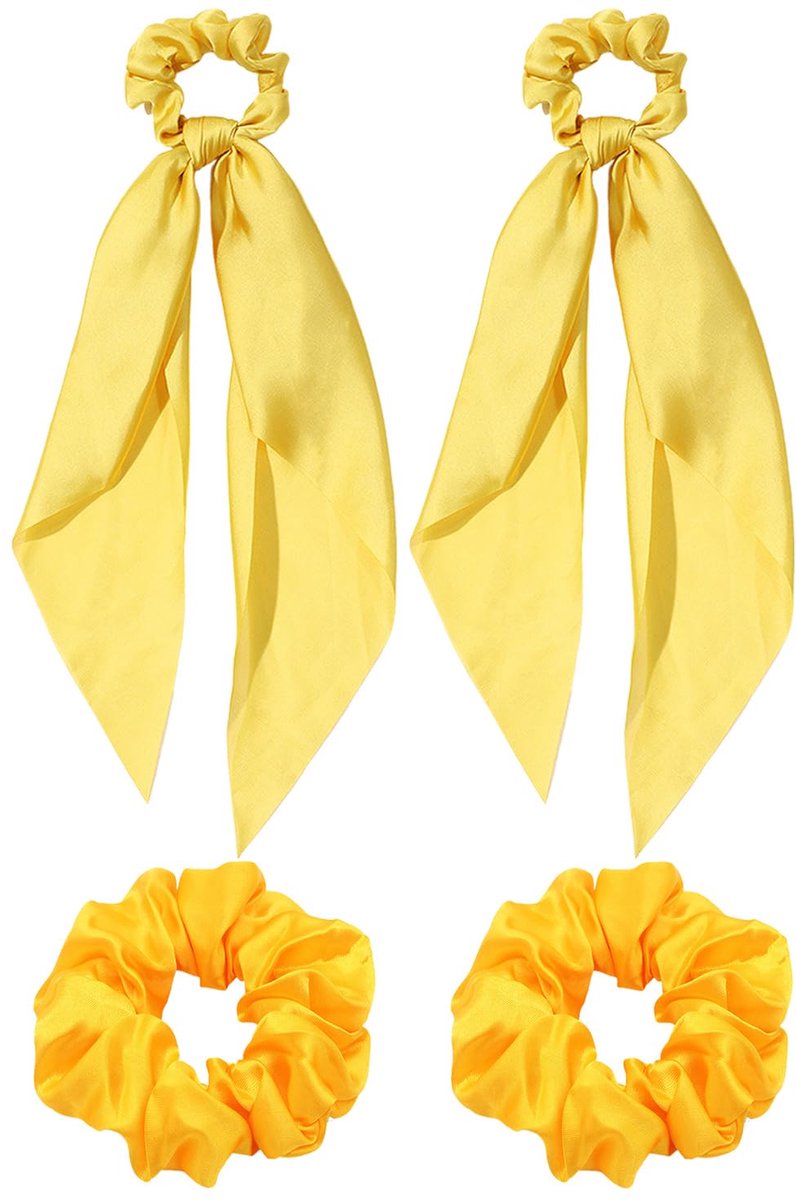 2 Stukken Van Boog Lint Haar Lussen En 2 Stukken Van Haar Lussen, Elastische Haar Touwen, Dames Haar Accessoires, Zoete Haar Accessoires, Kapsel Decoratie Accessoires.