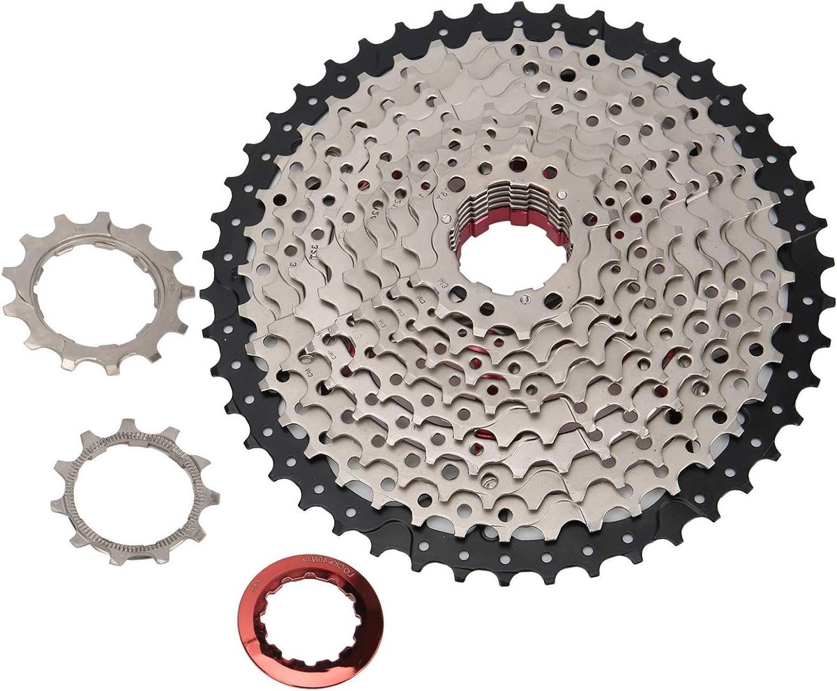 Fiets Vliegwiel - Tandwiel Cassette - Mountainbiken - Lichtgewicht Uitgehold Ontwerp - 11-46T - Zwart