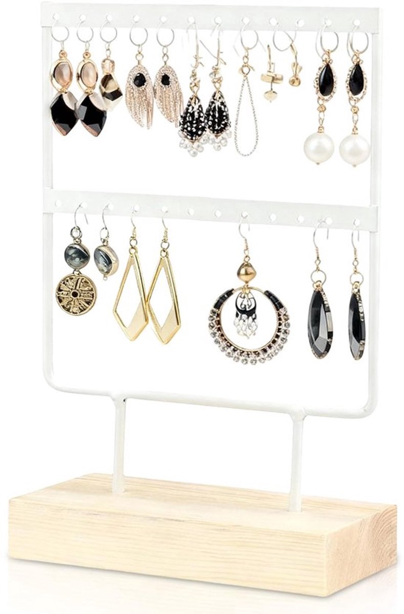 VT Goods - Oorbel Stand Display - Oorbellen Organizer - Houten