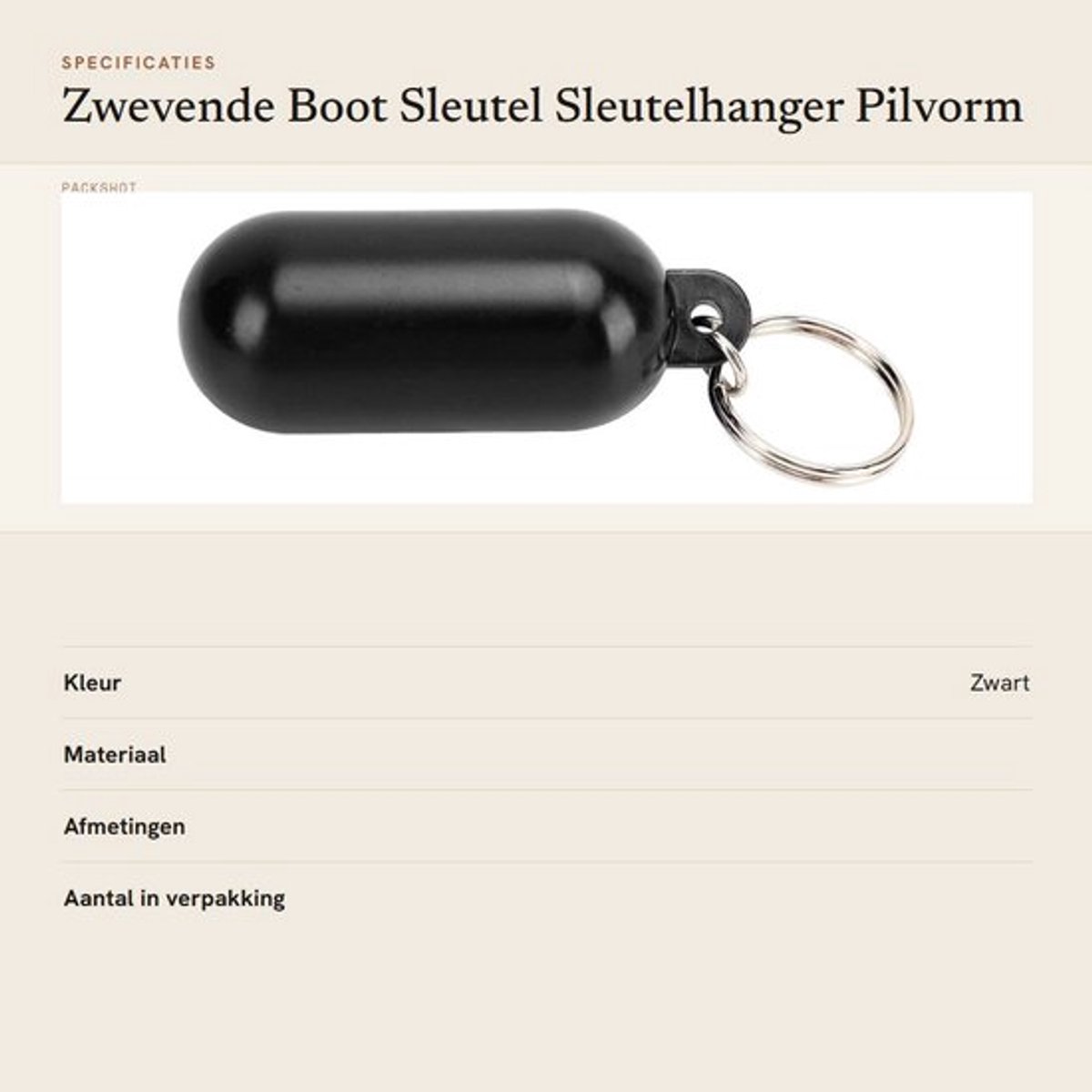Dailygoody - Zwevende Boot Sleutel - Sleutelhanger Pilvorm