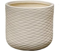 Grote terracotta plantenpot for vloerplanten in de woonkamer: een luxe, hoogwaardige keramische pot(Klein)