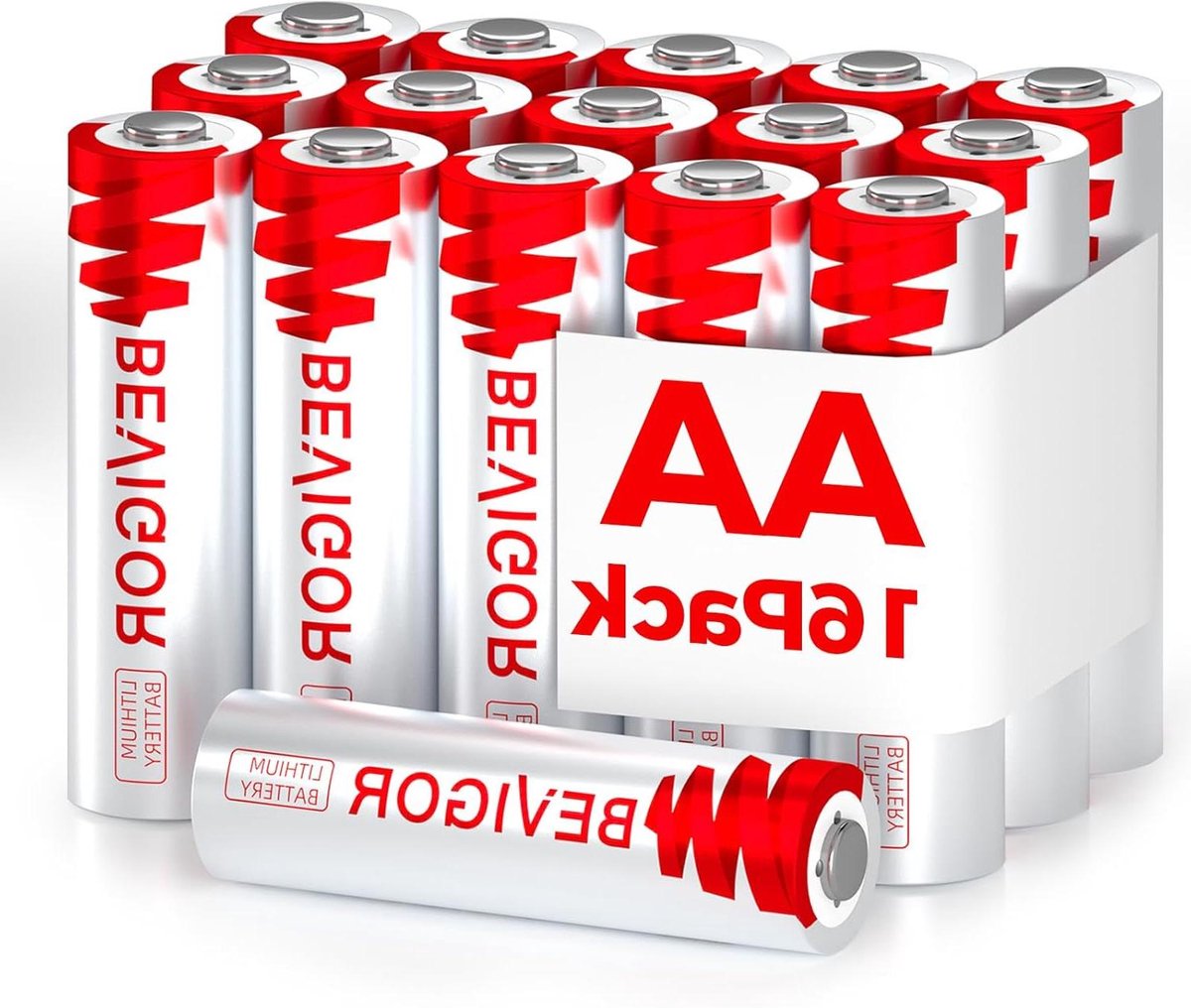 AA Lithium Batterijen - Dubbel A Batterijen - Huishoudelijke Apparaten - Hoge Capaciteit - 16 Stuks - Niet Van Toepassing