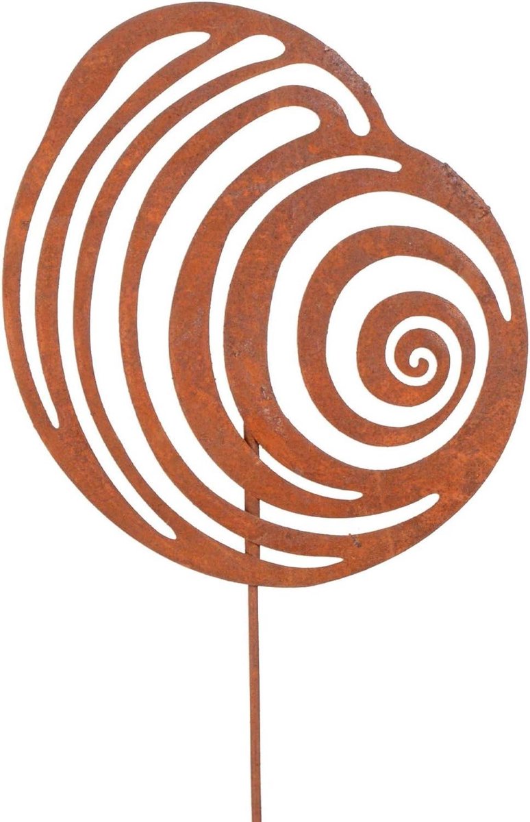 Decoratie Plaat - Tuin Accessoire - Buiten Aankleden - Roest Metaal - 30 cm - Bruin