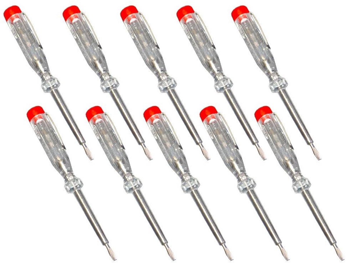 Fase Meter - Spanning Tester - Elektra Controleren - Set van 10 - 60 mm - Niet van toepassing