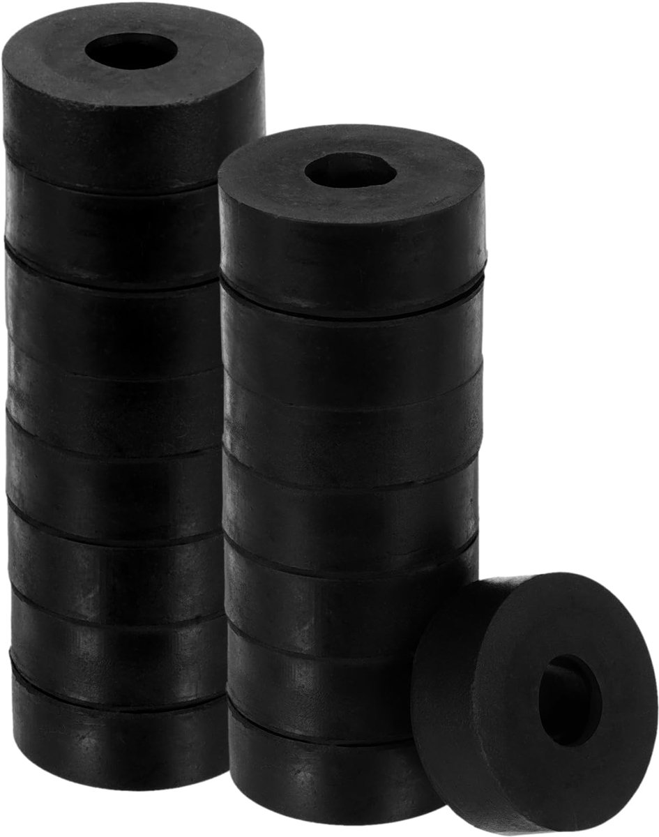 Onderlegringen 38mm OD 13mm ID 13mm dikte, rubber spacer rubber afstandhouder ronde zwarte platte rubberschijven voor huis- en auto-accessoires