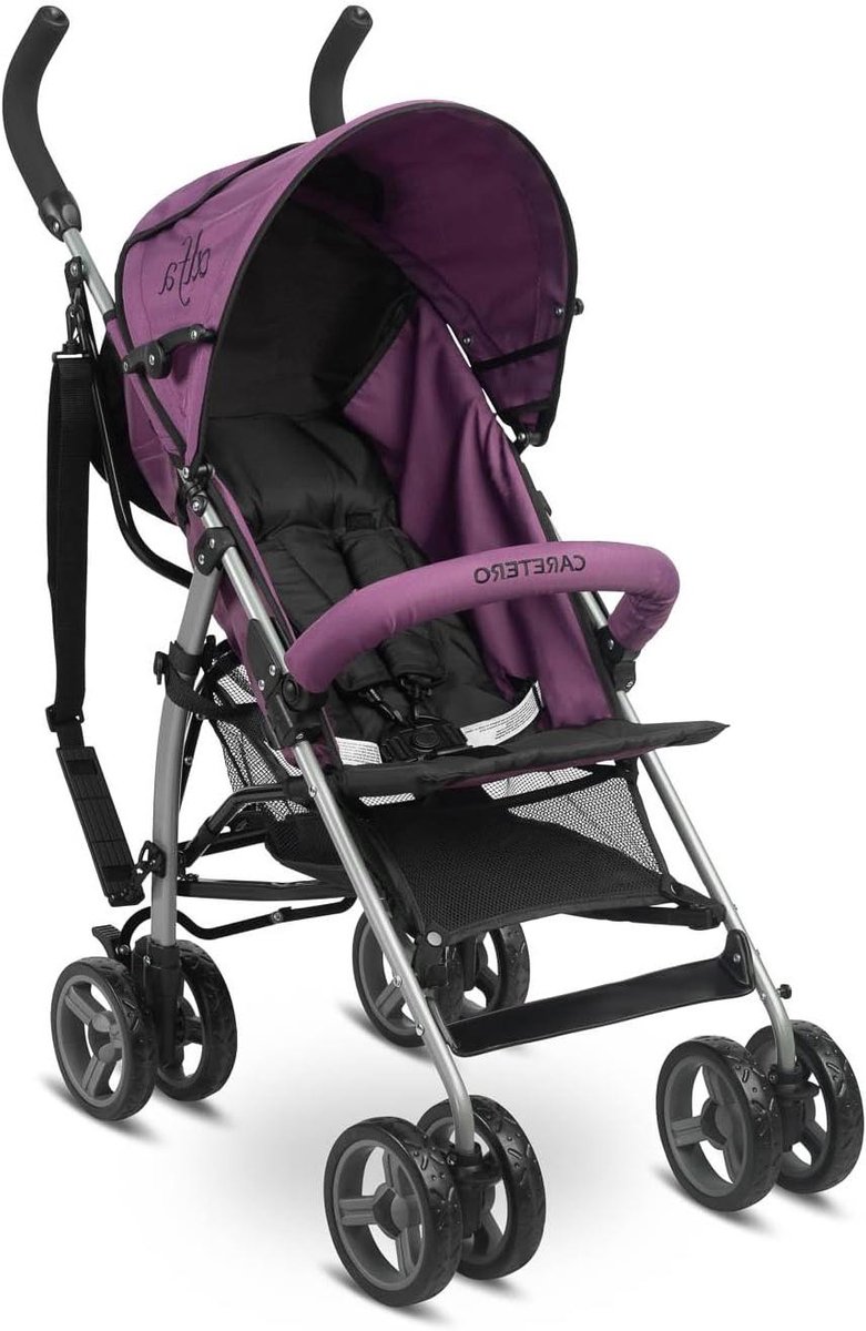 Kinderbuggy - Reisbuggy - Compact Reizen - Lichtgewicht Inklapbaar - 5.3 kg - Paars