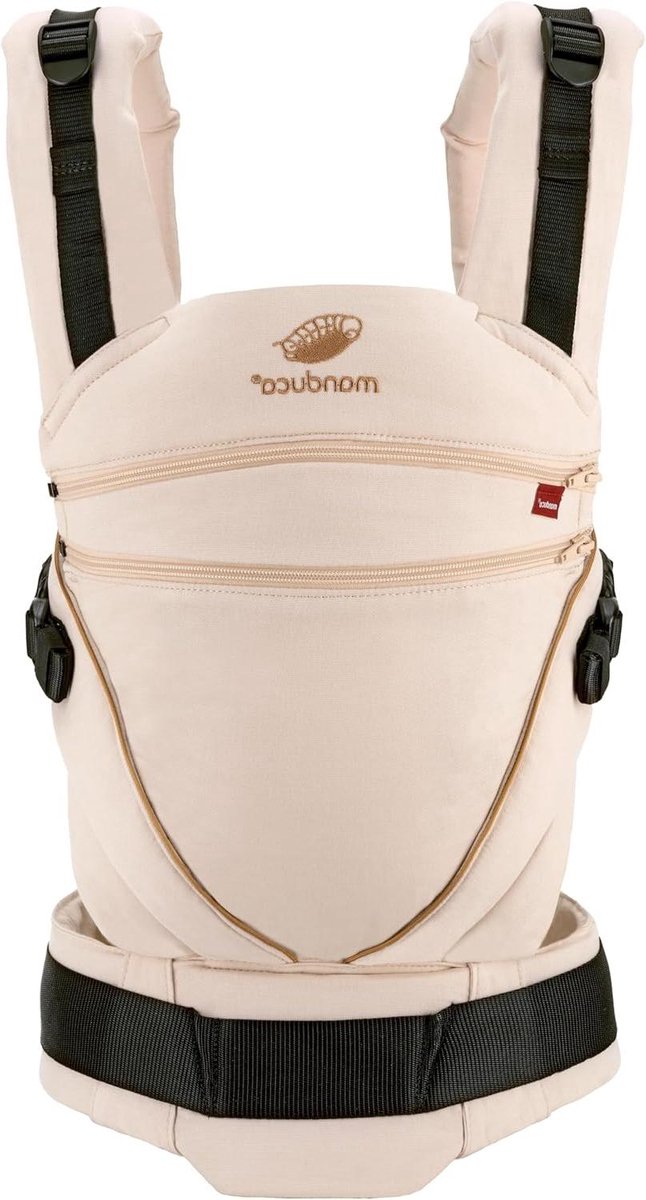 Draagzak - Baby drager - Comfortabel dragen - Verstelbare zitting - Pasgeborene tot peuter - Denimpowder-toffee