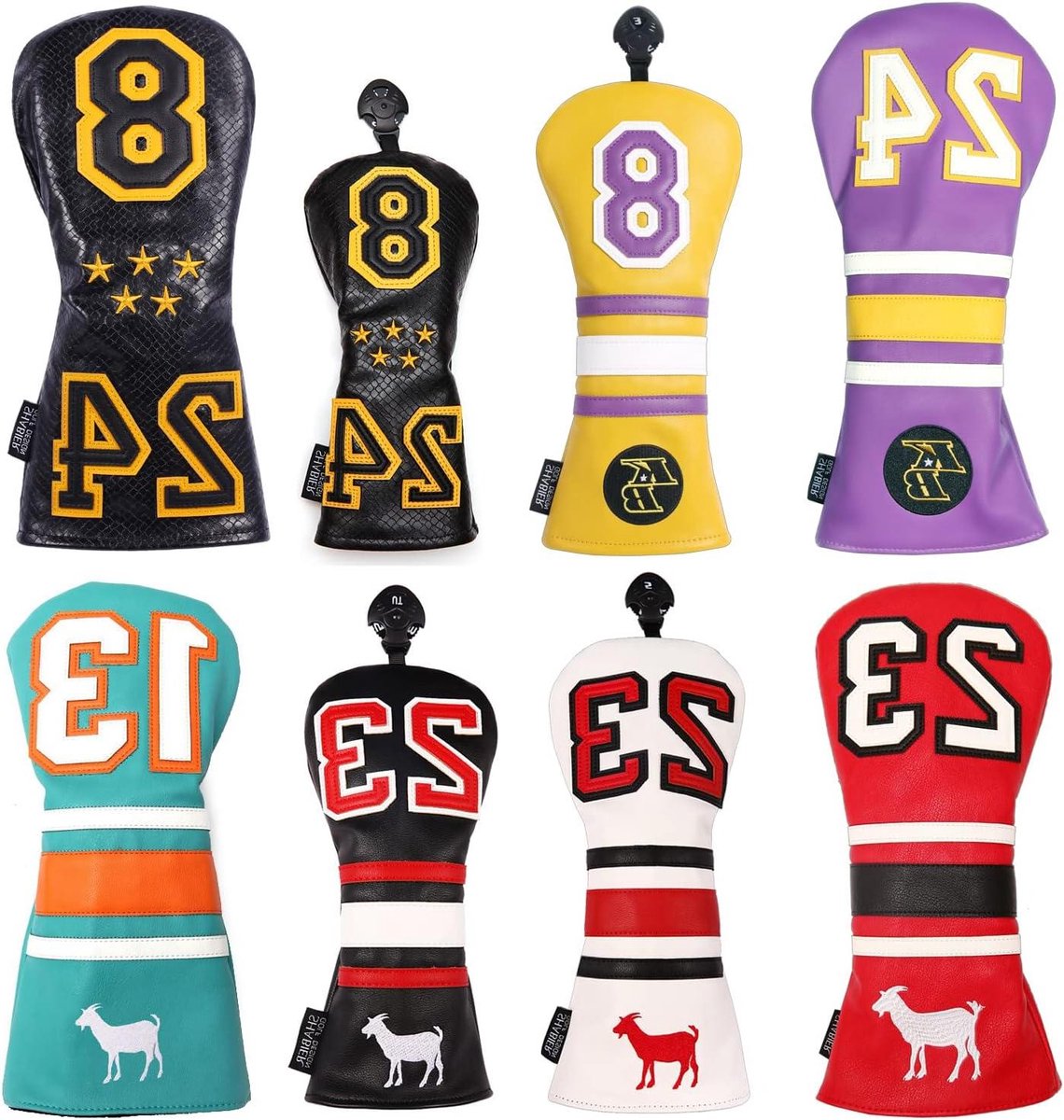 Golf Club Headcover - Driver Cover Hybride Cover - Bescherming Clubs - Waterproof PU Leer