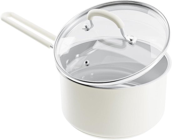 Steelpan - Kookpan Melkpan - Koken op Inductie - Roestvrij Staal - 18 cm - Zilver