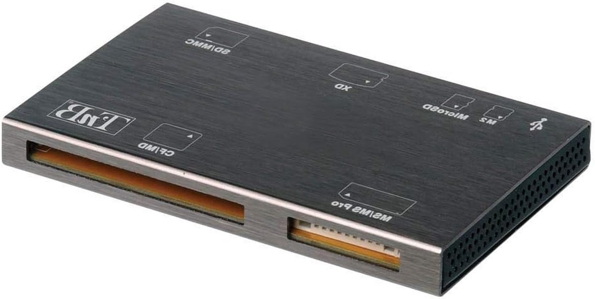 Externe Kaartlezer - USB Cardreader - Bestanden Overzetten - Meerdere Formaten - 06 m - Aluminium