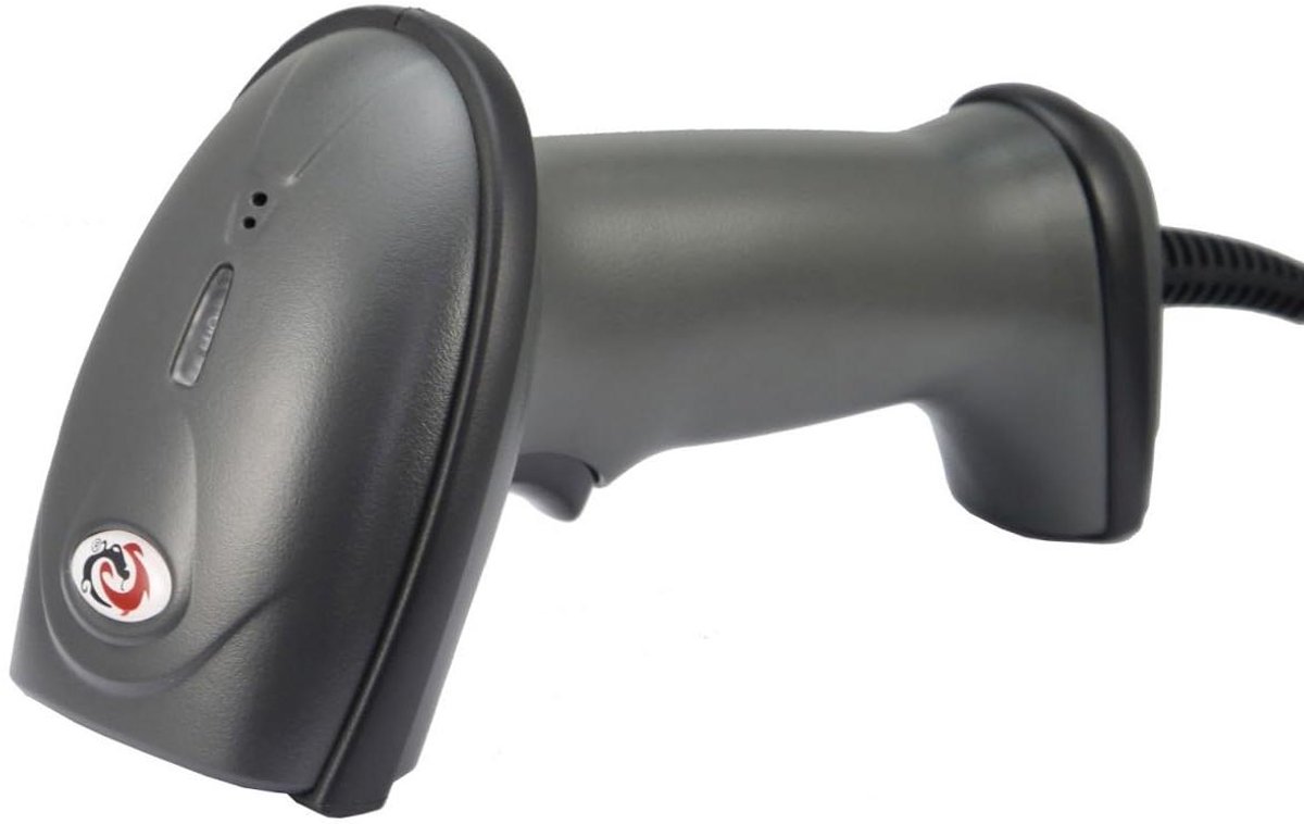 Barcode Scanner - Streepjescodelezer Handscanner - Winkelvoorraad Beheer - Leest 1D en 2D Codes - 2M Snoer - Zwart