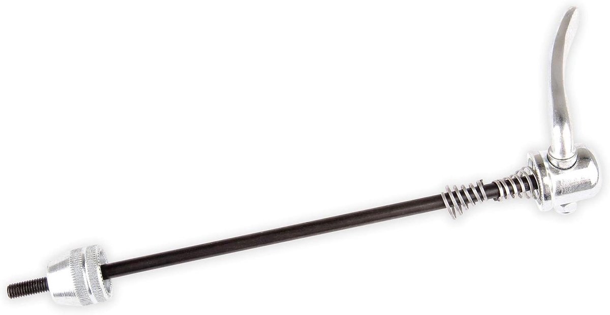 Fiets Trainer Skewer - Achterwiel As - Trainer Gebruik - Snelle Ontgrendeling - Achter - Zilver