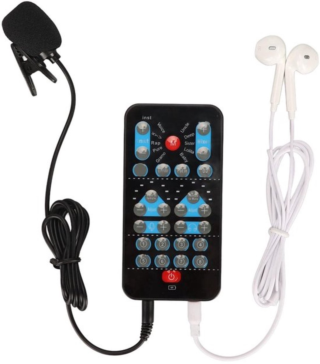 Onf3 - Handheld Voice Changer - Geluidskaart - Mini Voice