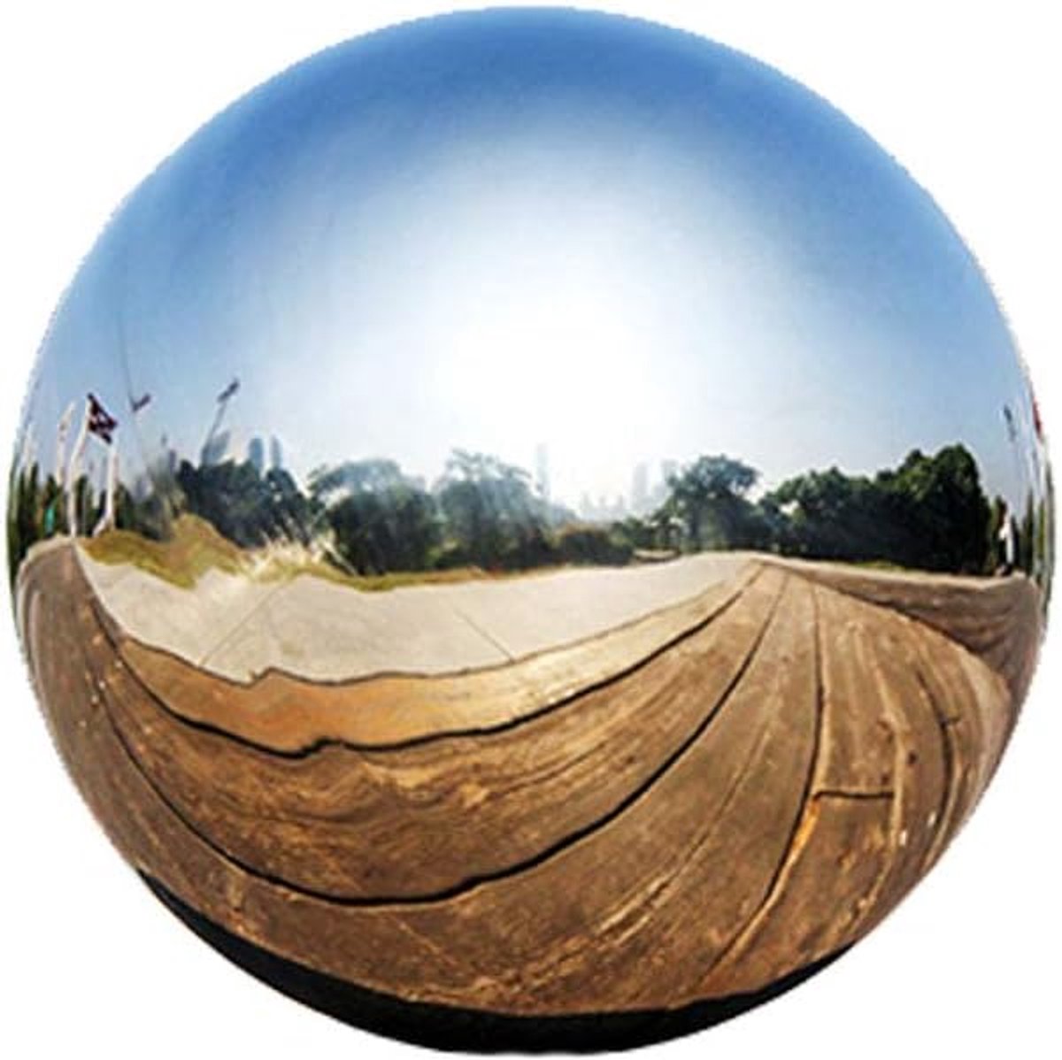 staal Gazing Ball, Spiegel Gepolijste Holle Bal Reflecterende Tuin Bol, Drijvende Vijver Ballen Naadloze Gazing Globe voor Huis Tuin Ornament Decoraties (15 CM X 1 ST)