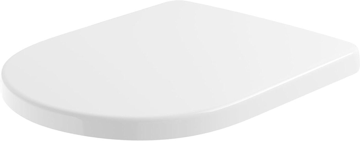 Toiletbril Ovaal - WC-bril Deksel - Hygiënisch Gebruik - Softclose Mechanisme - 51 cm - Wit