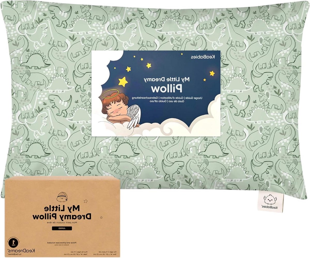 Kinderkussen - Kinderslaapkussen - Comfortabel Slapen - Ergonomisch Ontworpen - 51 x 35 cm - Dino Print