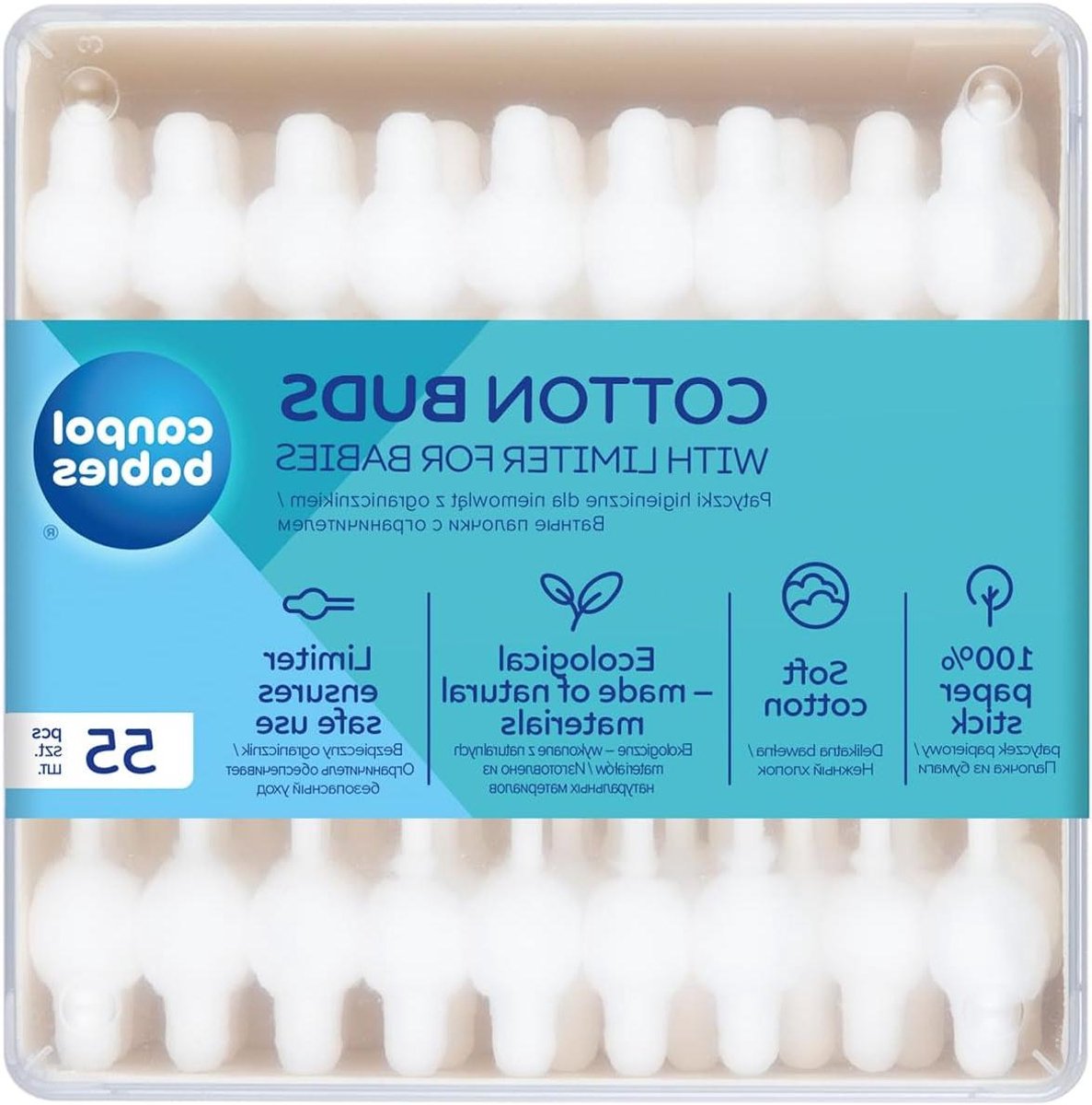Gehoorstokjes Baby - Baby Wattenstaafjes - Baby Verzorging - Speciaal Ontwerp - 40 g - Wit