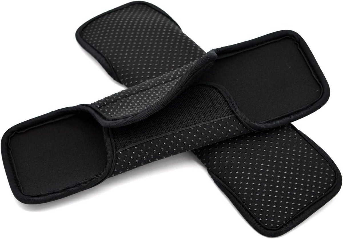Schouderband Kussens - Draagtas Beschermers - Comfortabel Dragen - Waterbestendig Neopreen - 100 g - Zwart