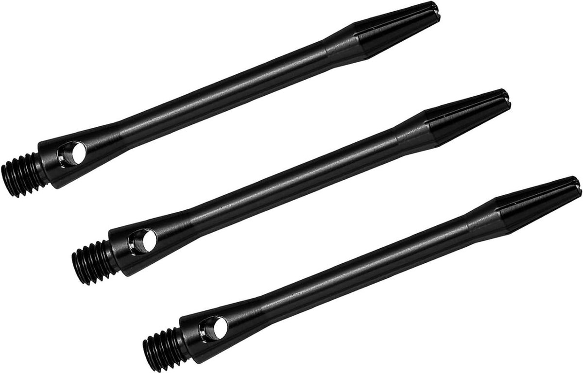 Dartschachten - Dart Stelen - Dart Spel - Aluminium Legering - 48 mm Schachtlengte - Zwart