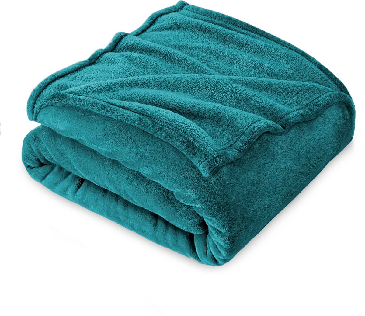 Deken, Deken Sofa 130 x 160 cm, Kinderflanel Bed Deken, Super Zacht - Blauw Groen