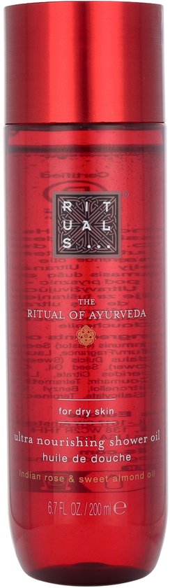 Rituals Ayurveda Ultra Nourishing Shower Oil 200 ml - Sweet Almond Oil & Indian Rose