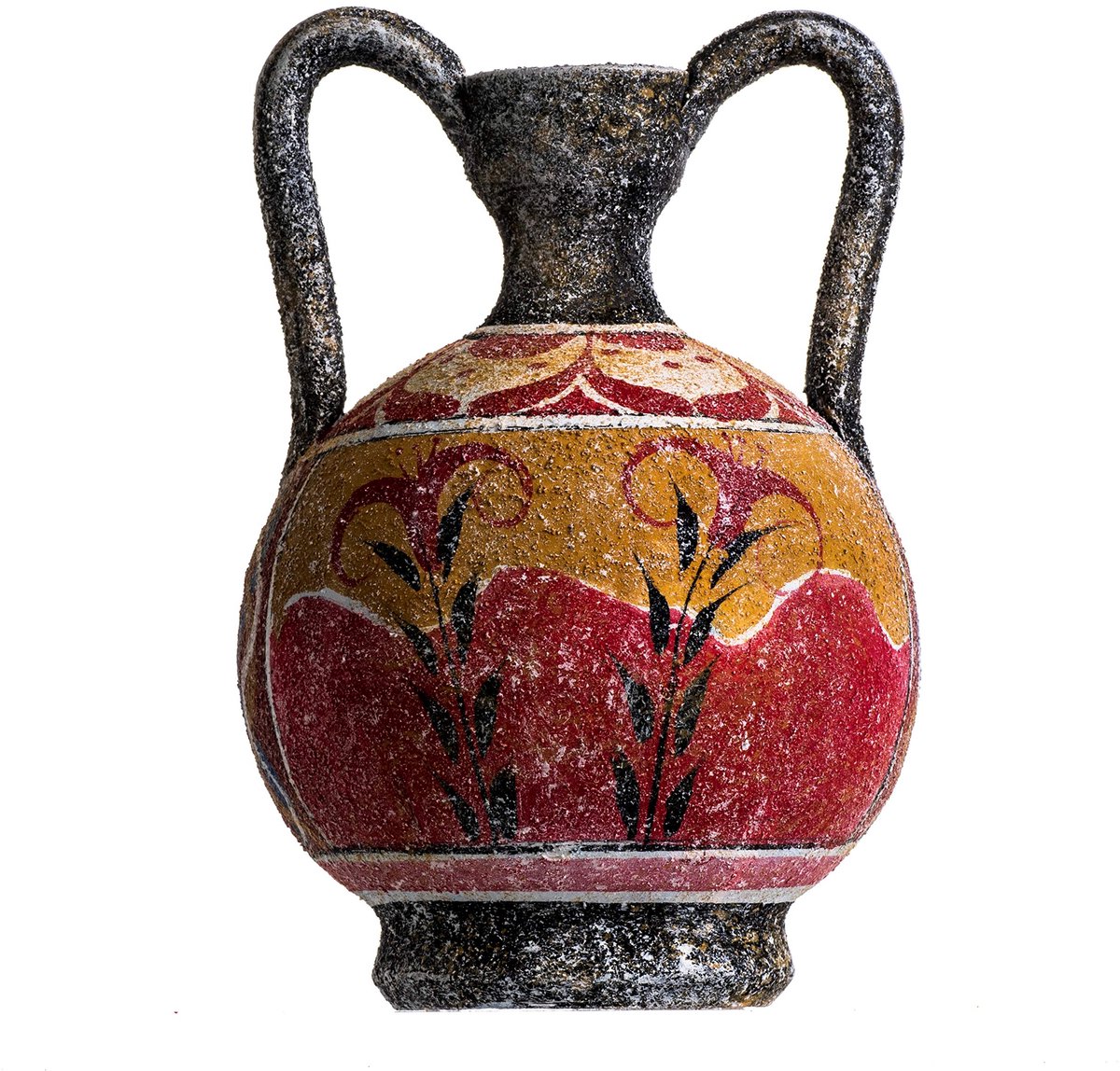 BeautifulGreekStatues Oude Griekse Minoïsche Amphora Fresco Dolfijnen Muurschildering Handgemaakte Keramische Aardewerk Vaas Kleine