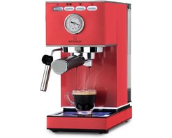 Espressomachine - Koffiezetapparaat - Lekkere Koffie - 20 Bar Druk - 14 Liter - Rood