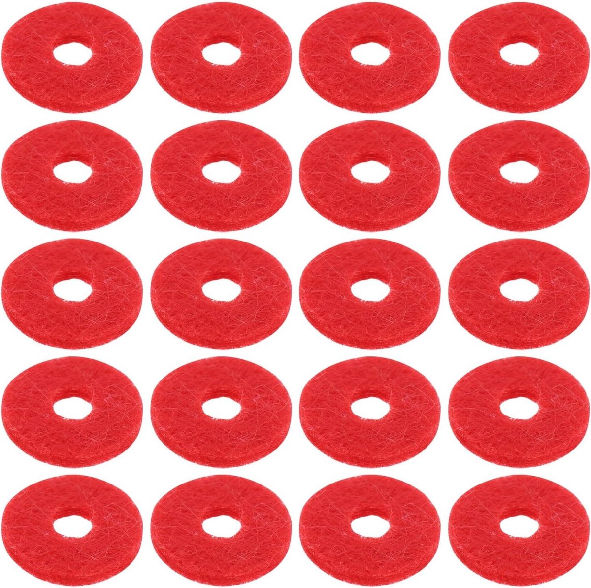 Piano Vilt Pads - Piano Toetsen Pakking - Piano Onderhoud - Vermindert Slijtage - 180 Stuks - Rood