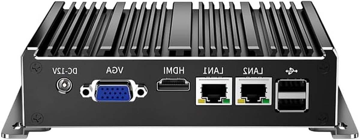 Mini PC - Industriële Computer - Netwerk Beheer - Ventilatorloos Ontwerp - 4K UHD Dual Display - Groen
