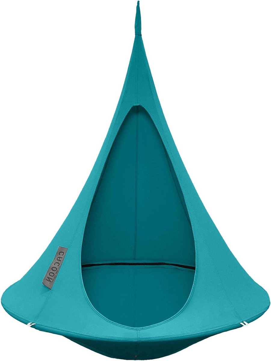 Kinder Hangmat Stoel - Schommelstoel Buiten - Ontspannen in de Tuin - Waterafstotend Materiaal - 120 x 120 cm - Groen