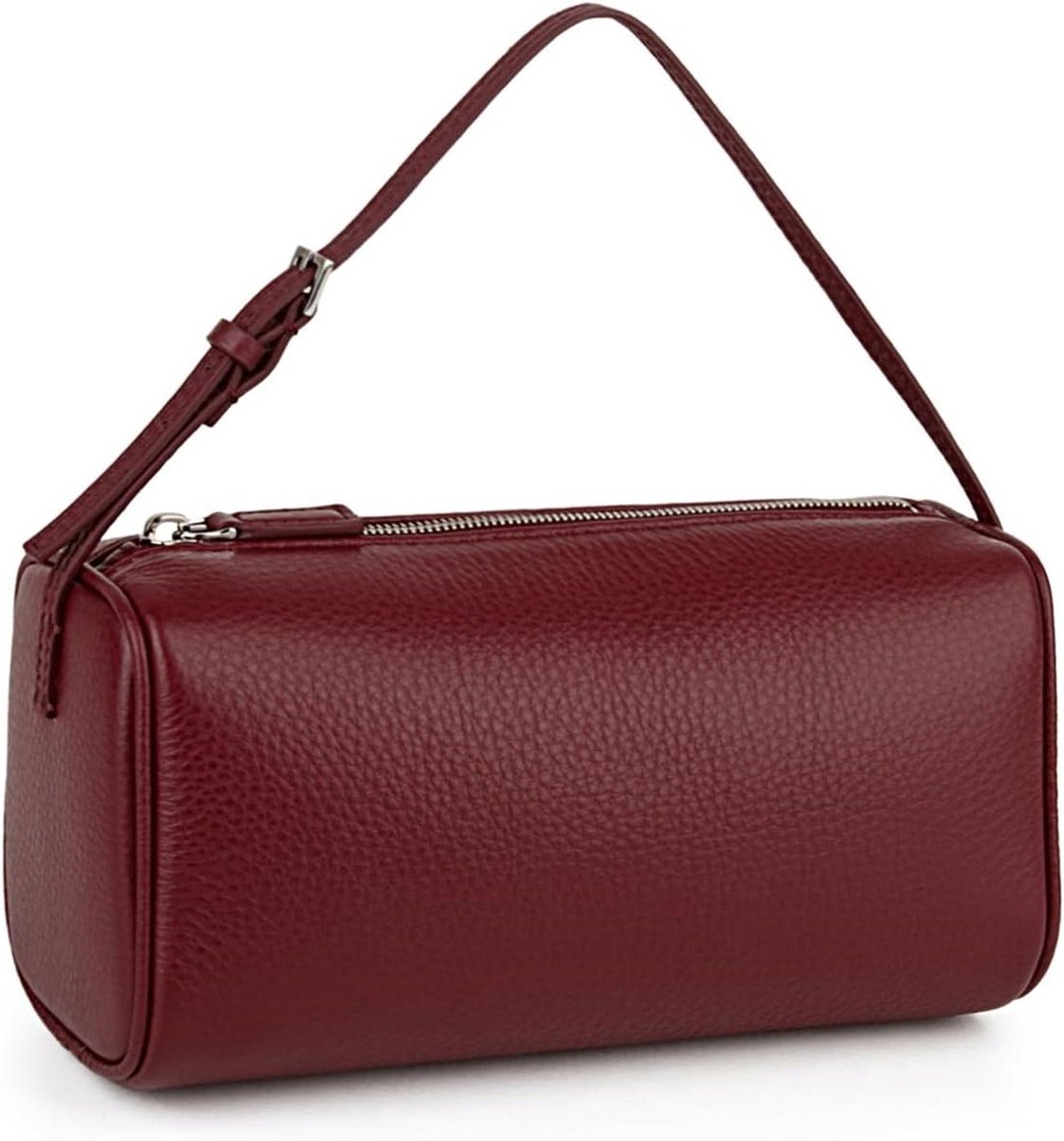 Leren Schoudertas - Dames tas - Dagelijks gebruik - Verstelbare band - 23x13x10 cm - Bruin