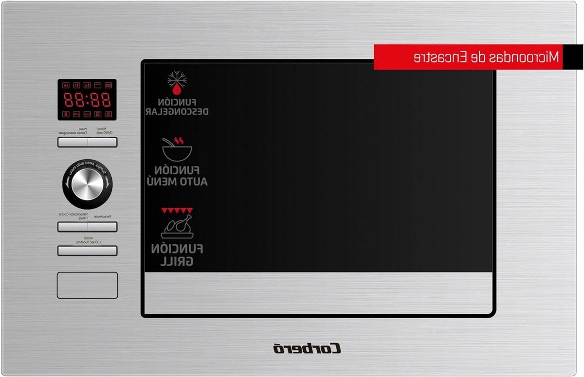 Inbouw Magnetron - Compacte Oven - Snel Eten - 800 Watt Vermogen - 20 Liter - Roestvrij Staal