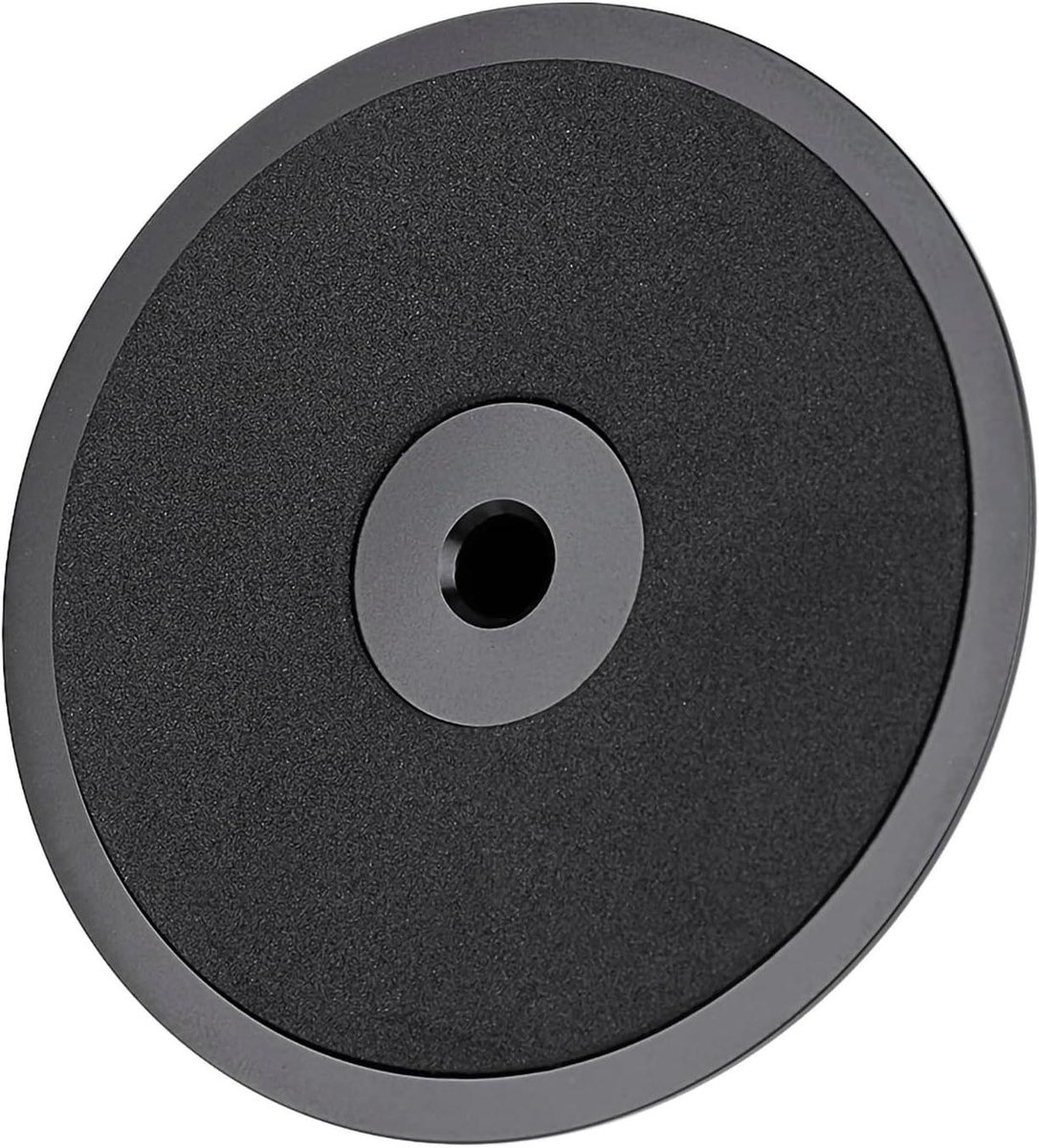 Platen Gewicht - Plaatklem Stabilisator - Verbeter Geluidskwaliteit - Hoge Precisie Stabiliteit - 78 mm Diameter - Zwart