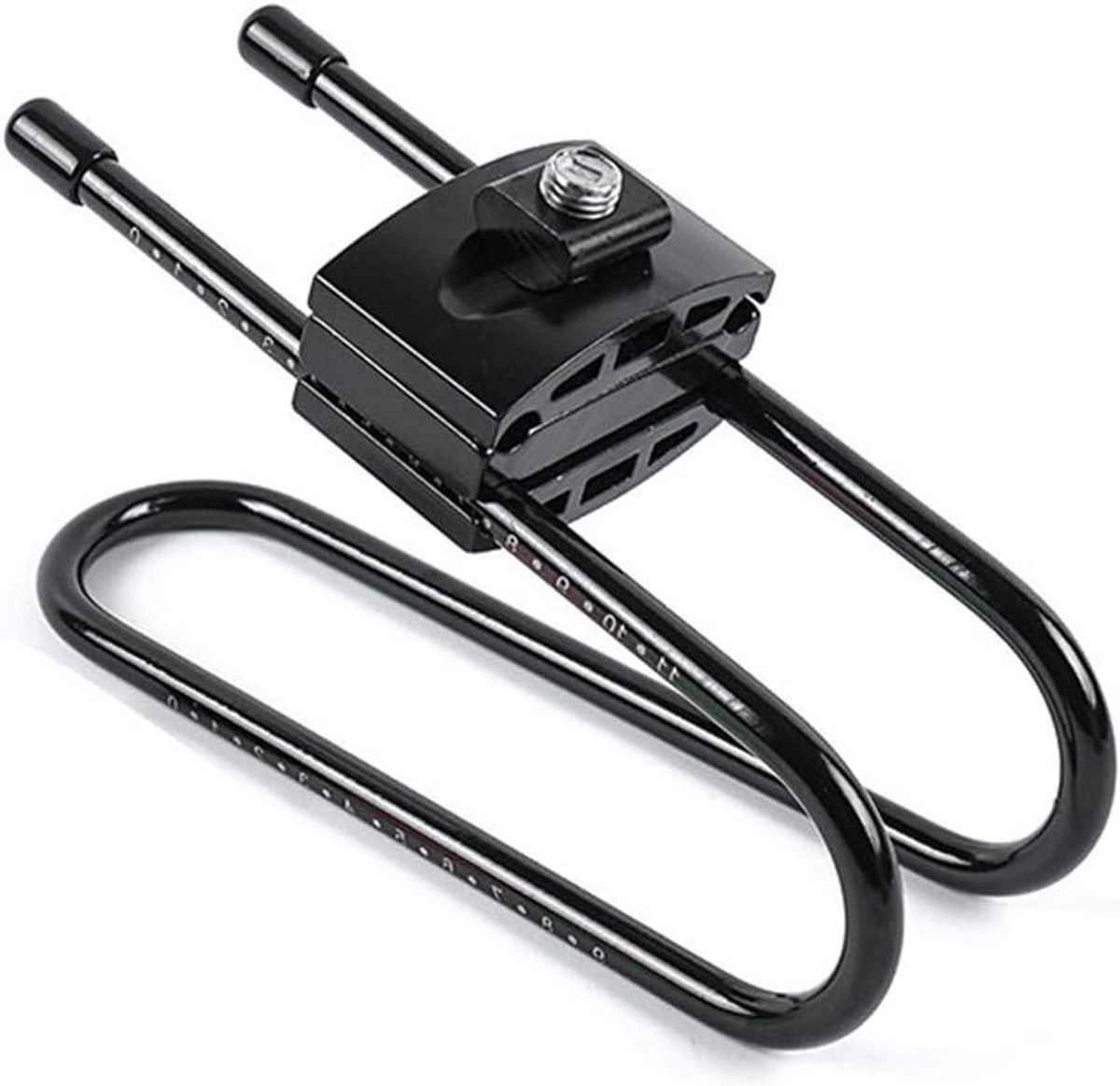 Fietszadel Schokdemper - Zadelveerapparaat Fiets - Comfortabel Fietsen - Verstelbare Demping - 16 cm - Zwart