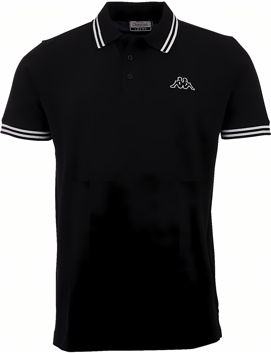 Kappa-poloshirt voor heren 709361 Caviar-L 19-4006-schwarz