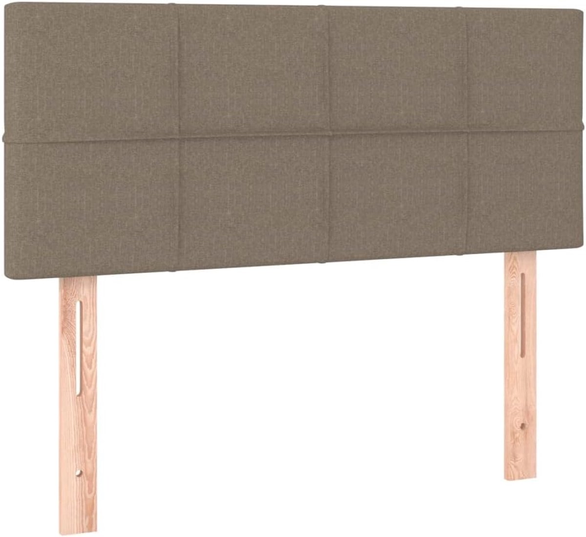 Hoofdbord Stof - Bedonderdeel - Slaapkamer Decoratie - In hoogte verstelbaar - 100 cm - Taupe