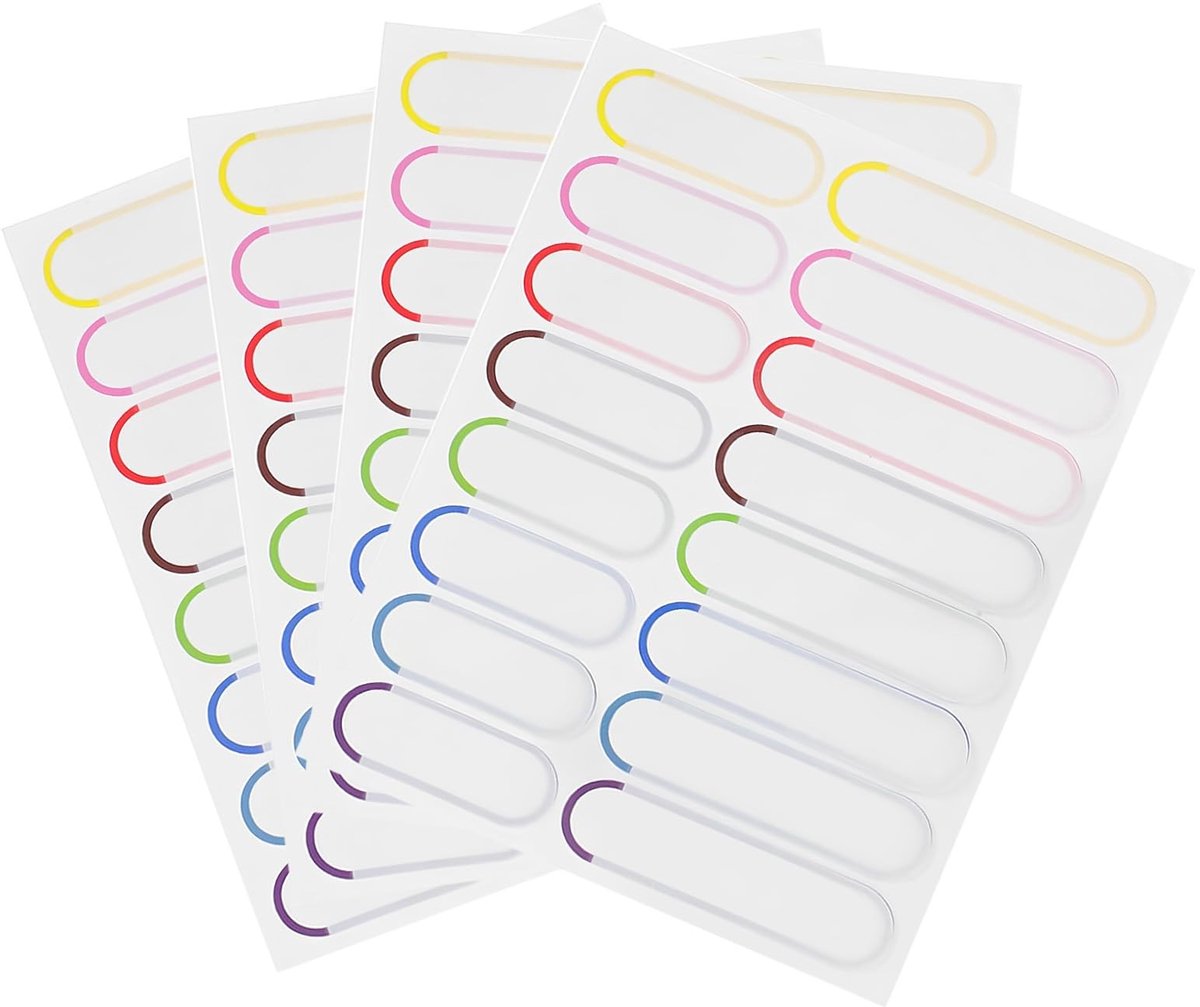Dailygoods- Etiketten 64 stuks - Waterdicht - Zelfklevend - PVC - Herbruikbaar - Grote/small etiketten 150x60mm/160x40mm - Label
