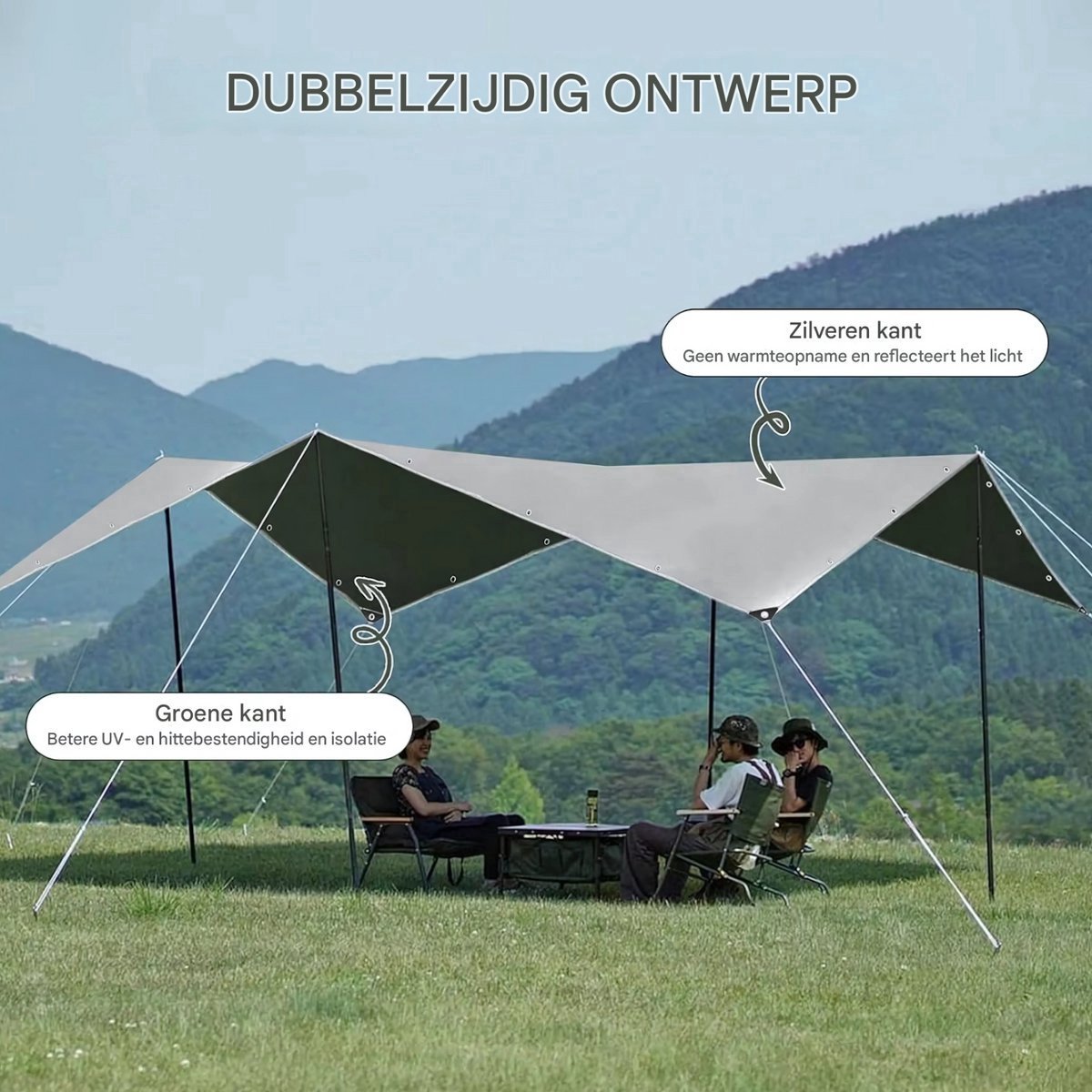 Dekzeil Valora 300x600cm Wit - Waterdicht en Weerbestendig, Hout en 180g/m² PE - Voor Tuinmeubelen, Zwembad, Hout en Auto