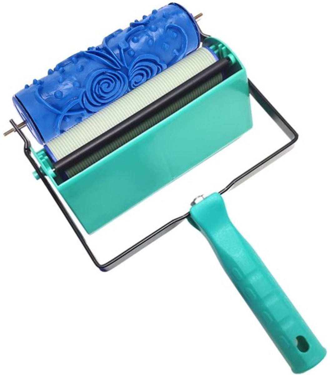 Vt products - Gummimuster Farbroller - Decoratieve Roller - Herbruikbaar - 12,7 cm