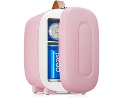 Lìon® Mini Koelkast - 5L Capaciteit - Skincare Koelkast - Minibar - Roze - 29cm x 20cm x 27cm