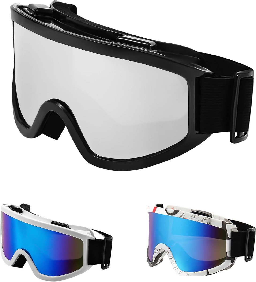 anti-condens, skibril voor brildragers, helmcompatibel, uniseks, outdoor-activiteiten, wintersportbril met ventilatie
