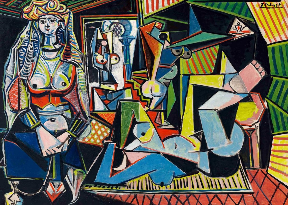 Puzzel voor volwassenen, 1000 stukjes, Pablo Picasso Algiers Vrouwen, 70 x 50 cm, puzzels voor volwassenen, educatief spel, uitdaging, speelgoed, 1000 stukjes, puzzels voor volwassenen en kinderen