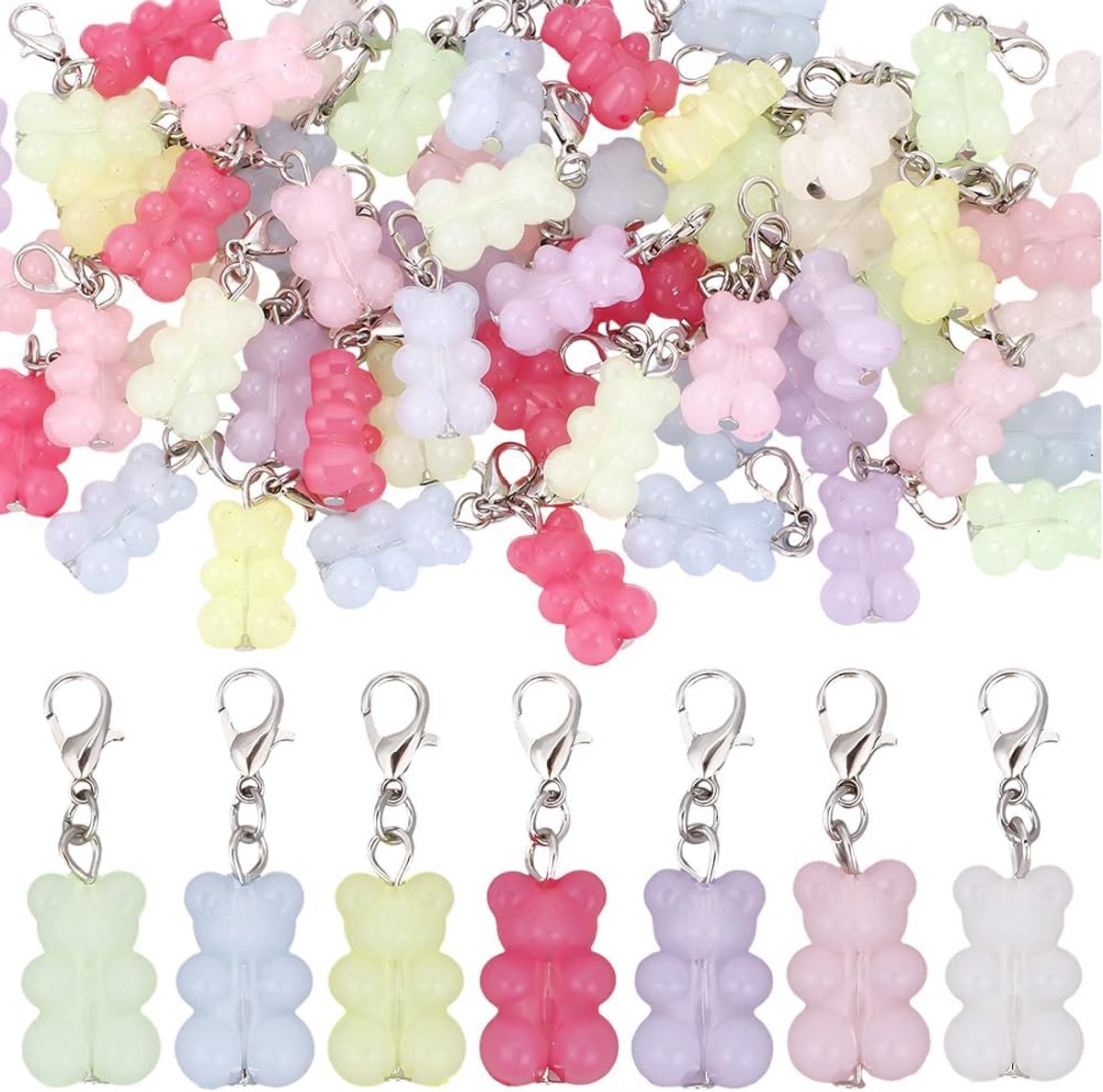 Bedels acryl hangers decoraties legering karabijnsluitingen bedels breien en haakideeën