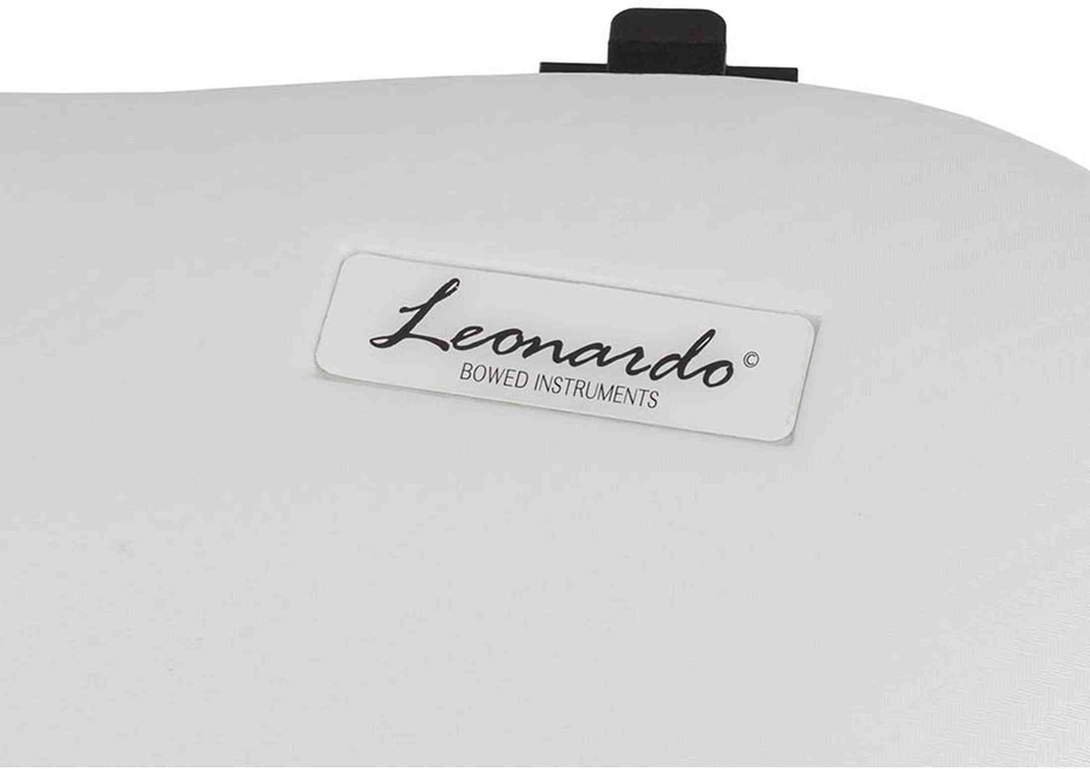Leonardo VC-70-WH Pro Series vioolkoffer 4/4 shaped carbon wit