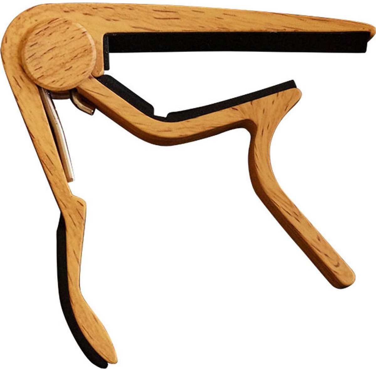 CLX Capo STL LT Capo voor Stalen Snaren Licht Houtlook met Veermechanisme