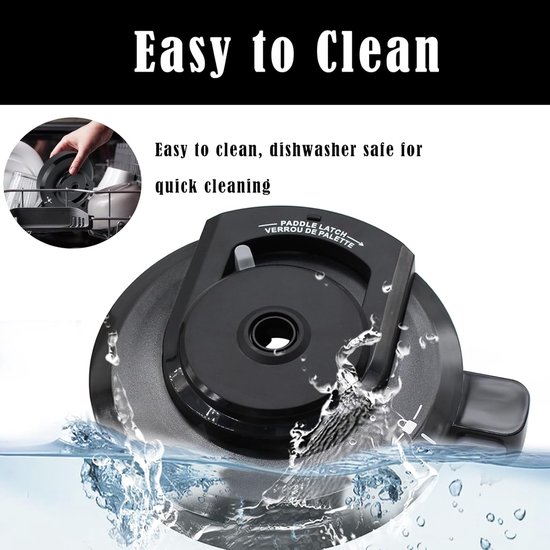 Buitendeksel voor Ninja ijsmachine, voor ijsmachine Ninja Creami, compatibel met Nc299amz/Nc301/Nc300, herbruikbaar reservedeksel, accessoires — afbeelding 3