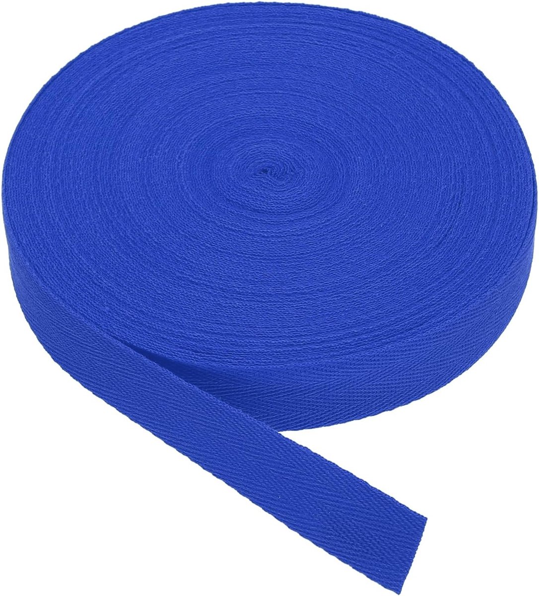 Katoenen keperstof tape 1 Inch 25 Yards Katoen Lint Bias Binding Tape Visgraat Webbing Trim voor Naaien Gift Wrapping Craft DIY Diepblauw