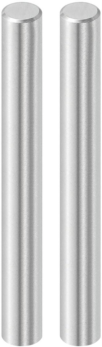 2 stuks 3/8 x 2-1/2" plugpennen, lagerstaal cilindrische plugpennen planksteunpen penstang bevestigingselementen metalen plankpennen