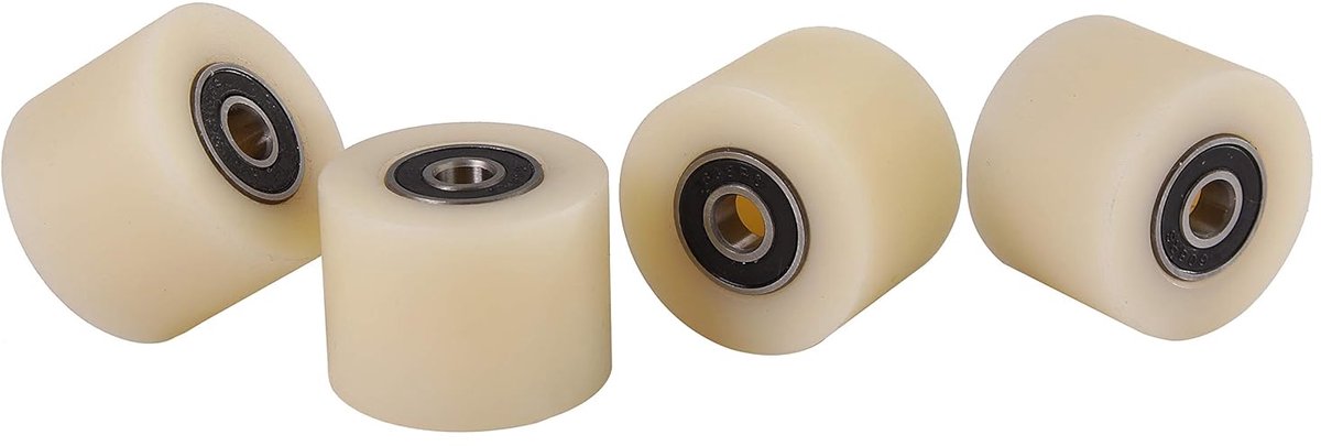 Machines, 4 stuks polyamide nylon wielen 40 mm met een diameter van 30 mm en 8 mm breed, nauwkeurig bewerkte lagers in de Europese Unie
