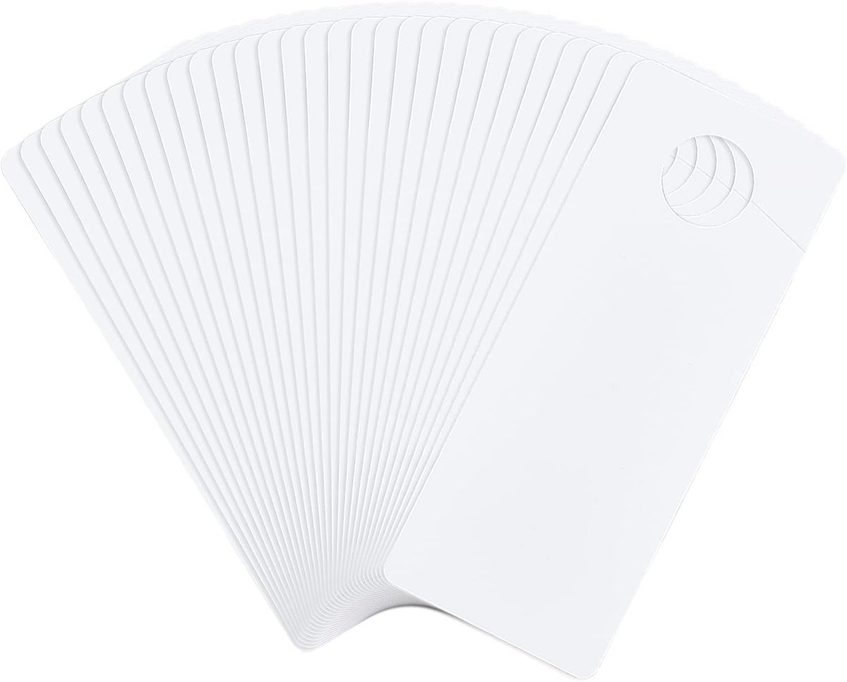 30 Stks Plastic Deurknop Hangers PVC Blanco Deur Borden, Niet Verstoren Deur Hanger Teken, Schrijf Uw Eigen Berichten voor Kantoor Slaapkamer Hotel Decoratie